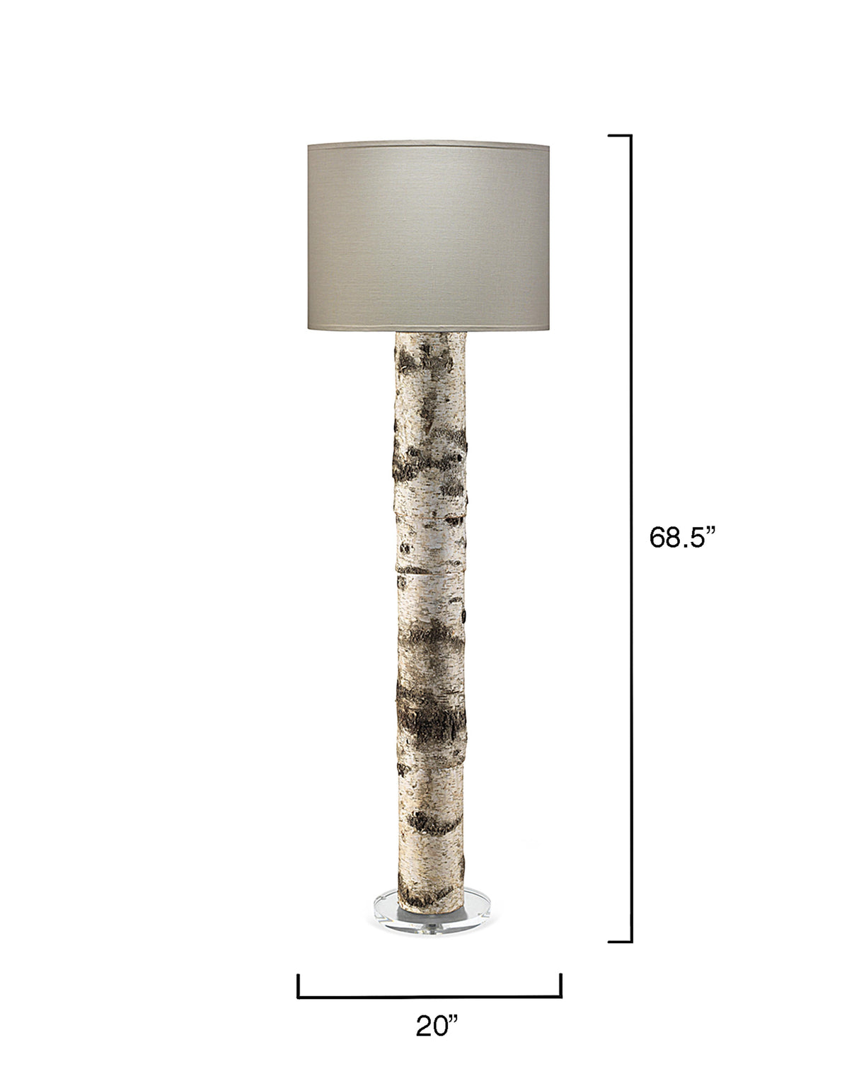 Jamie Young Forrester Birch 1-Light Floor Lamp