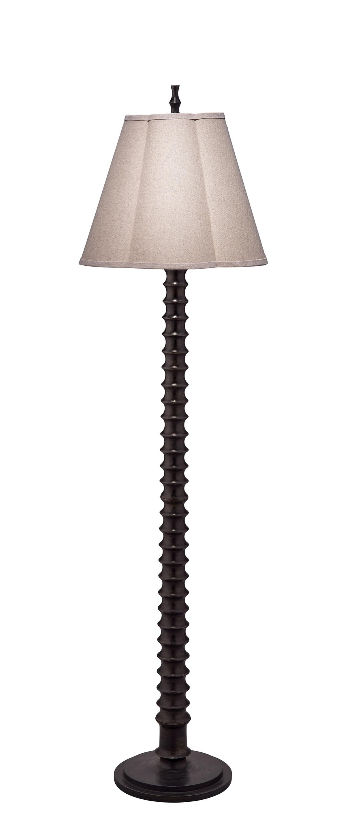 Jamie Young Revolution Wood 1-Light Floor Lamp, Black