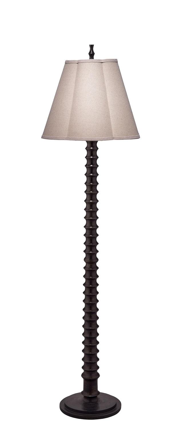 Jamie Young Revolution Wood 1-Light Floor Lamp, Black