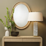 Jamie Young Preston Mother of Pearl Table Lamp with Linen Shade