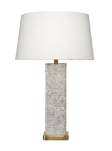 Jamie Young Preston Mother of Pearl Table Lamp with Linen Shade