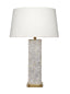 Jamie Young Preston Mother of Pearl Table Lamp with Linen Shade