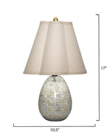 Jamie Young Capsule Mother of Pearl Table Lamp with Linen Shade