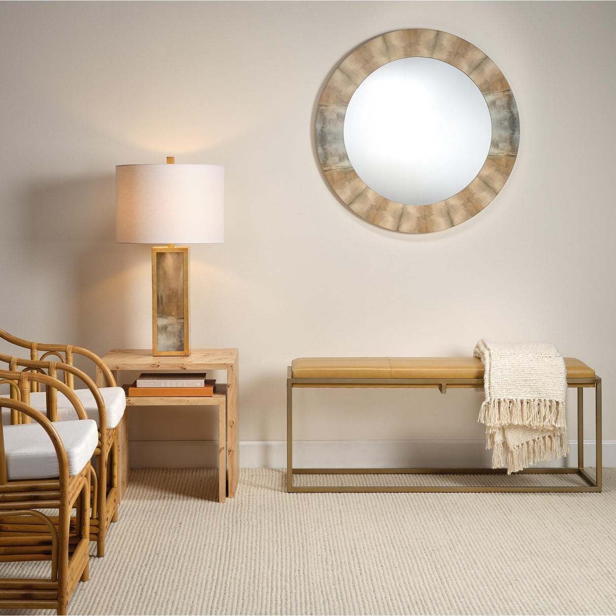 Jamie Young Cloudscape Table Lamp with Linen Shade