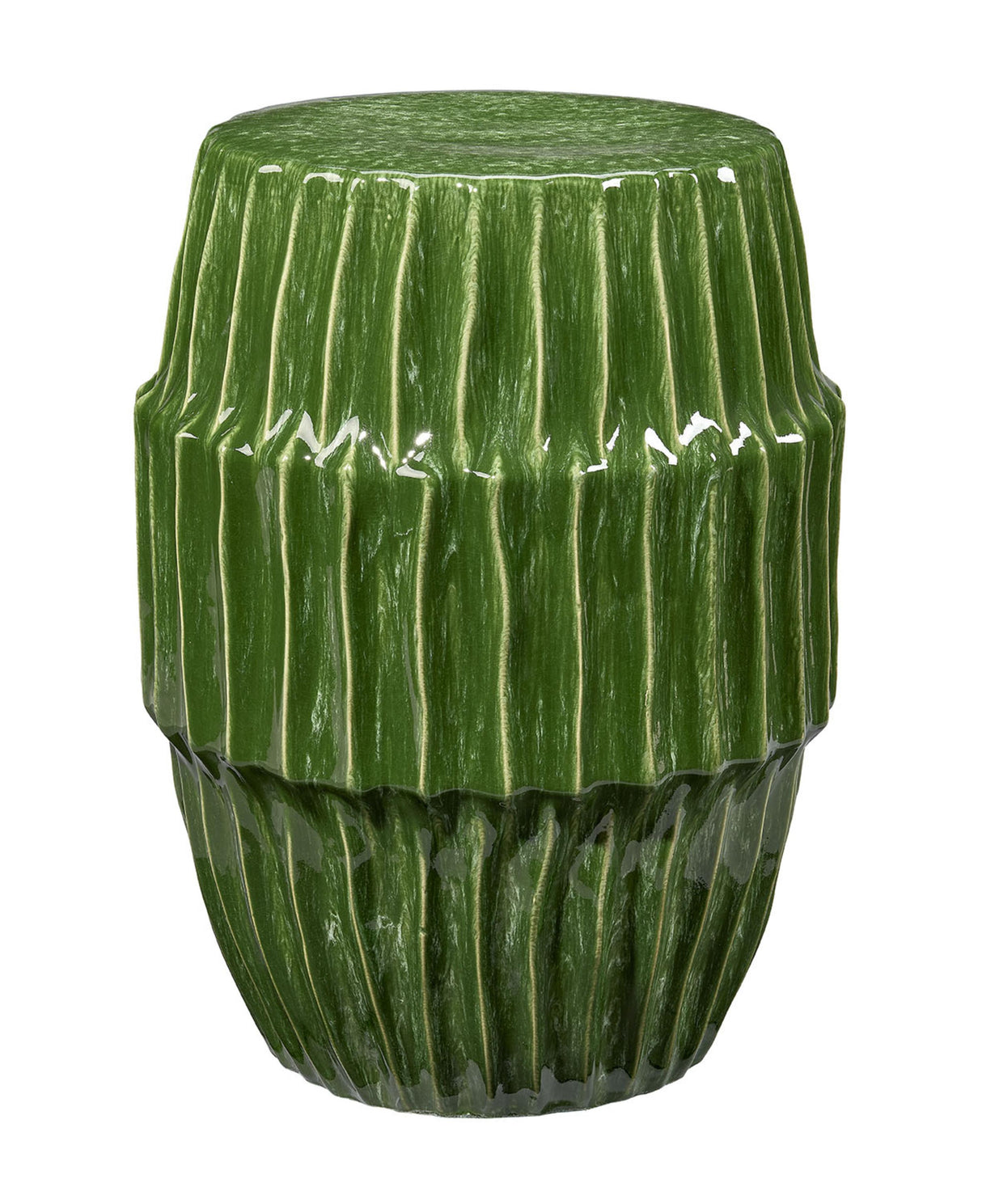 Jamie Young Algae Ceramic Indoor/Outdoor Side Table, Green