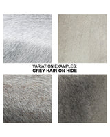 Jamie Young Easton Hide Ottoman, Grey