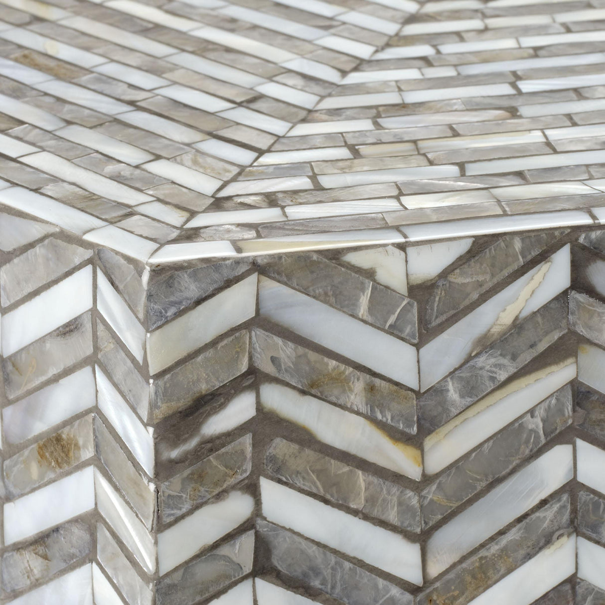 Jamie Young Brando Mother of Pearl Hexagon Coffee Table