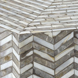 Jamie Young Brando Mother of Pearl Hexagon Coffee Table