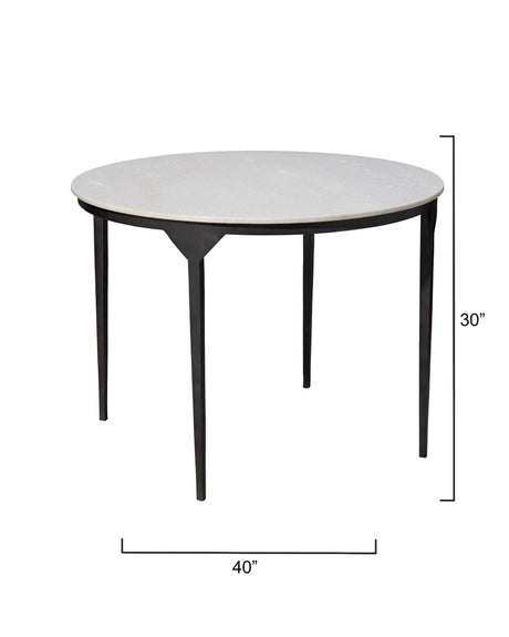 Jamie Young Dante Marble and Metal Dining Table