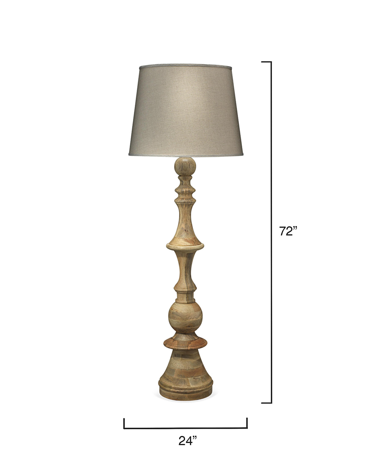 Jamie Young Budapest Wood 1-Light Floor Lamp