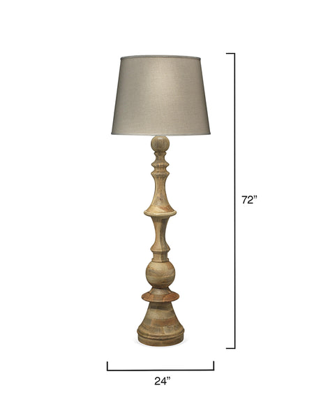 Jamie Young Budapest Wood 1-Light Floor Lamp