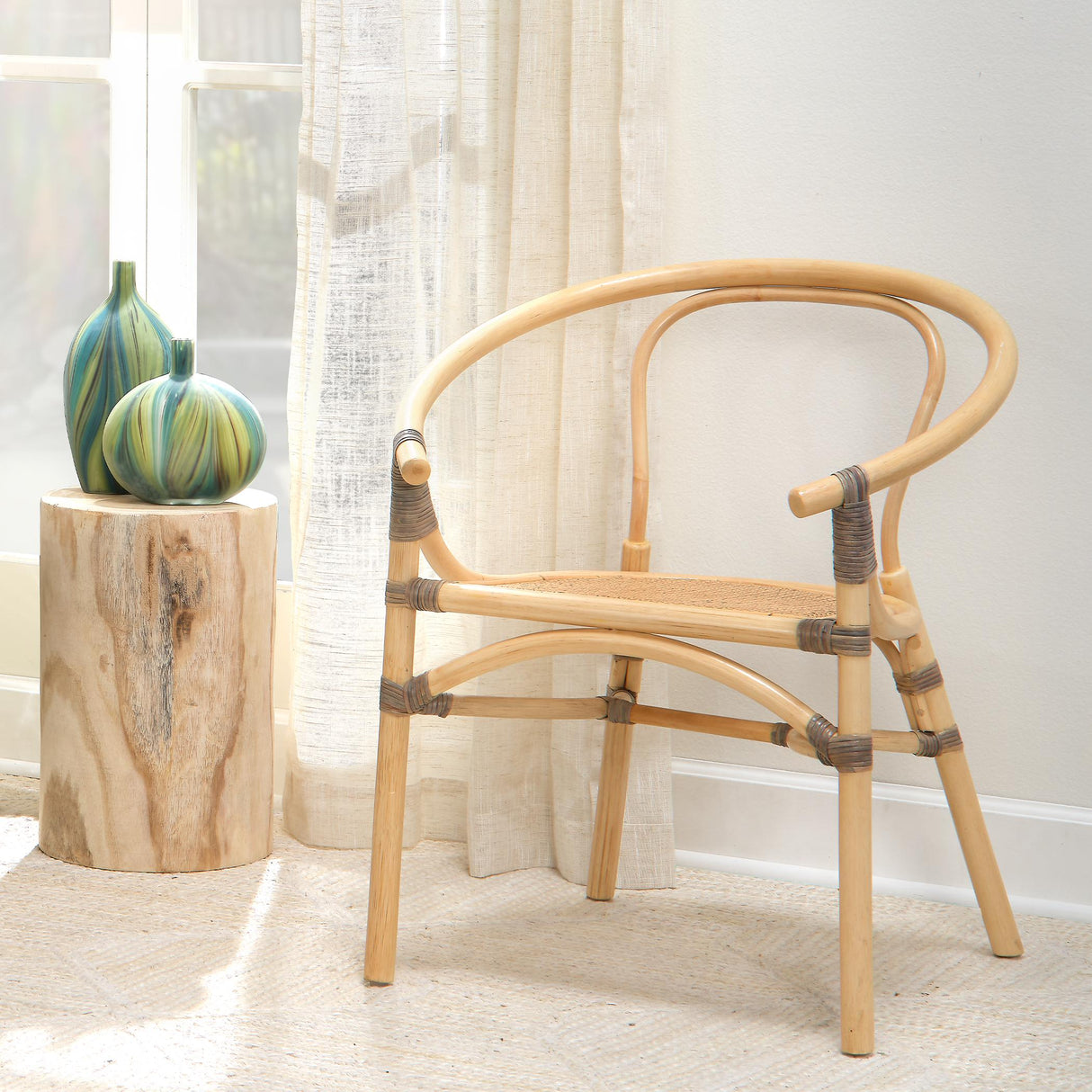 Jamie Young Agave Wood Side Table