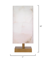 Jamie Young Ghost Axis Alabaster Table Lamp, Brass