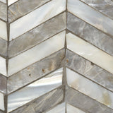 Jamie Young Garbo Mother of Pearl Table Lamp with Linen Shade, Grey