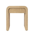 Jamie Young Montecito 1-Drawer Raffia Side Table
