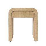 Jamie Young Montecito 1-Drawer Raffia Side Table