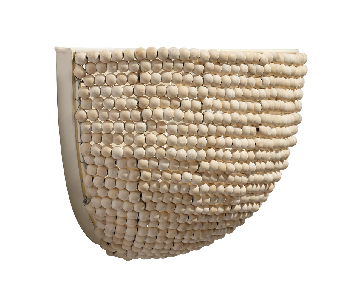 Jamie Young Barnacle 1-Light Beaded Demi Lune Wall Sconce