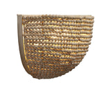 Jamie Young Barnacle 1-Light Beaded Demi Lune Wall Sconce