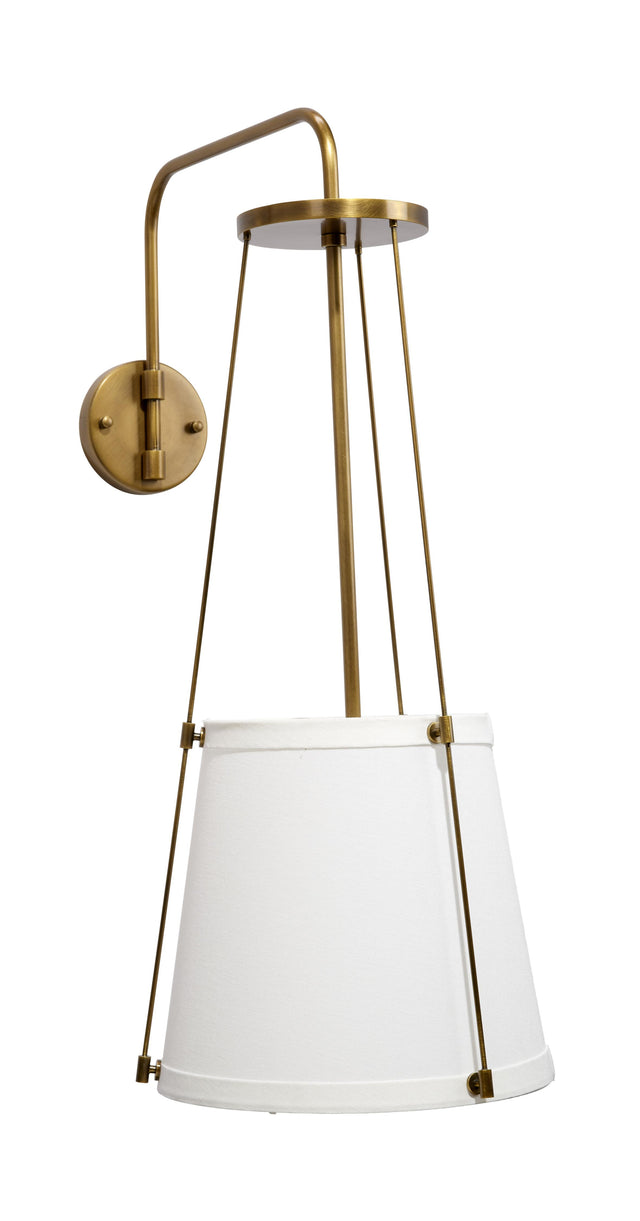 Jamie Young California 1-Light Wall Sconce, Antique Brass
