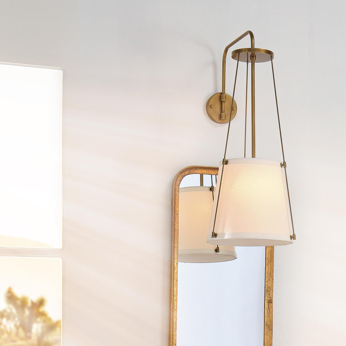 Jamie Young California 1-Light Wall Sconce, Antique Brass