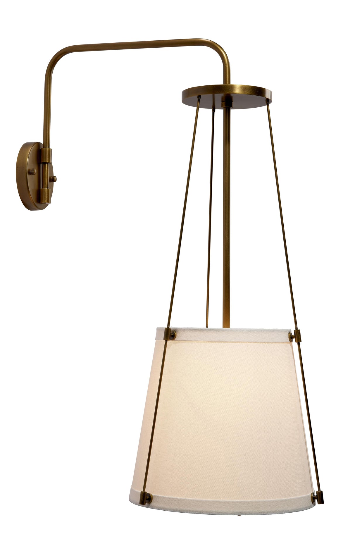 Jamie Young California 1-Light Wall Sconce, Antique Brass