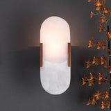 Jamie Young Delphi 2-Light Alabaster Wall Sconce, Antique Brass Metal