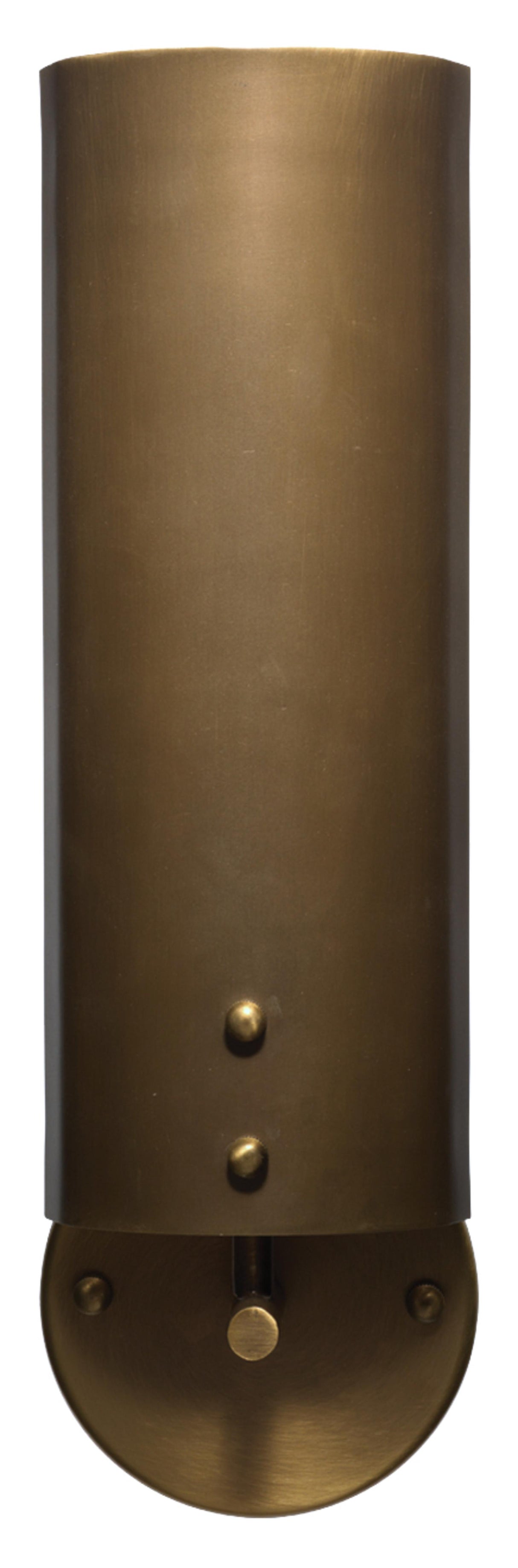 Jamie Young Olympic 1-Light Wall Sconce, Antique Brass Metal