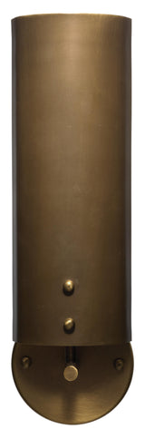 Jamie Young Olympic 1-Light Wall Sconce, Antique Brass Metal