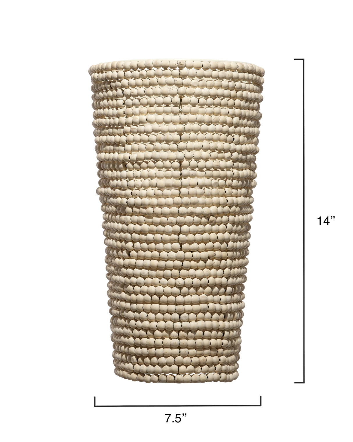 Jamie Young Seawall 1-Light Beaded Cone Wall Sconce