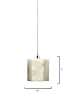 Jamie Young Borealis Alabaster Hexagon 1-Light Pendant