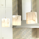Jamie Young Borealis Alabaster Hexagon 1-Light Pendant