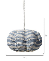 Jamie Young Clamshell Wood Beaded 4-Light Chandelier