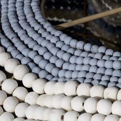 Jamie Young Clamshell Wood Beaded 4-Light Chandelier