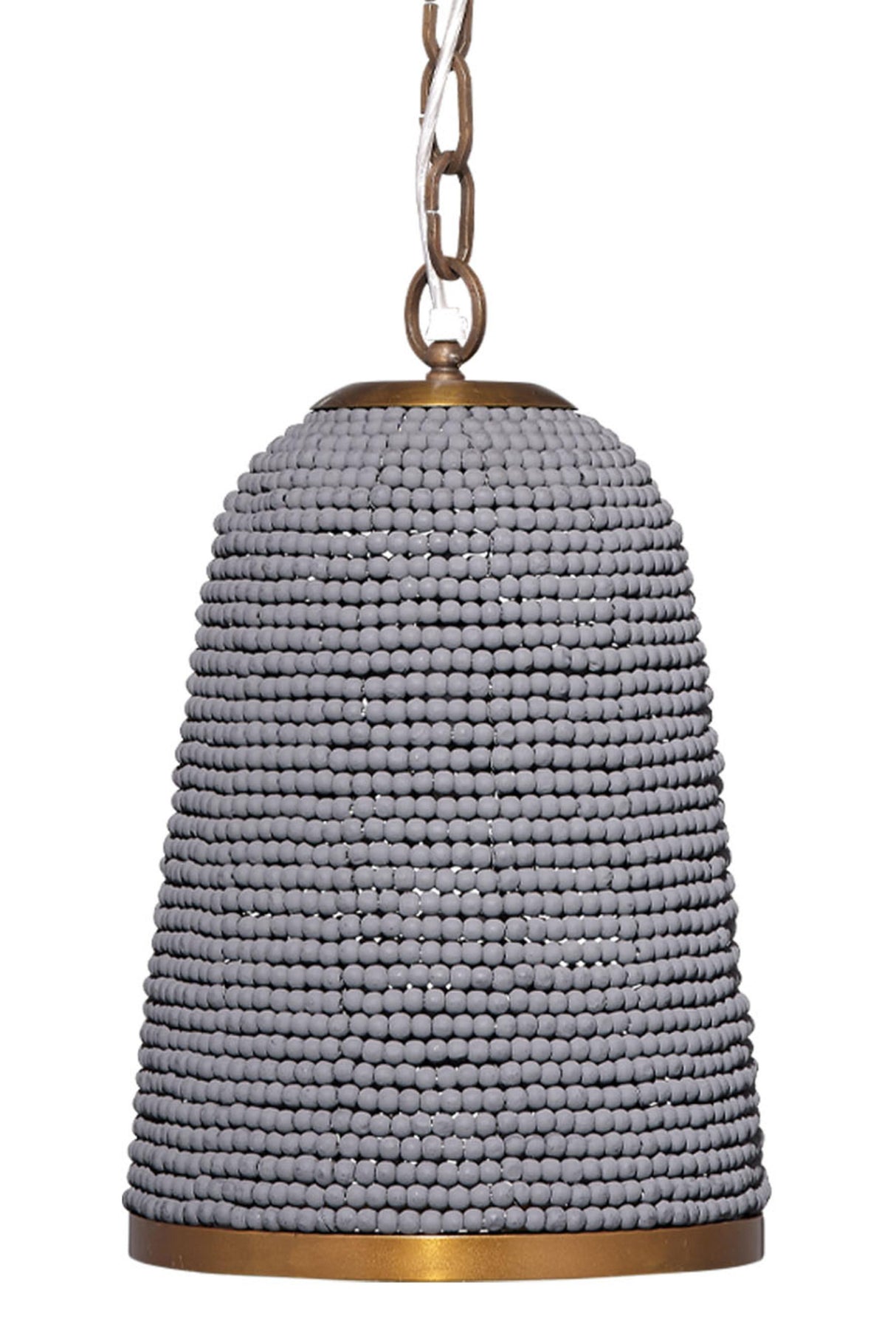 Jamie Young Creekside 1-Light Beaded Pendant, Slate Blue