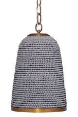 Jamie Young Creekside 1-Light Beaded Pendant, Slate Blue
