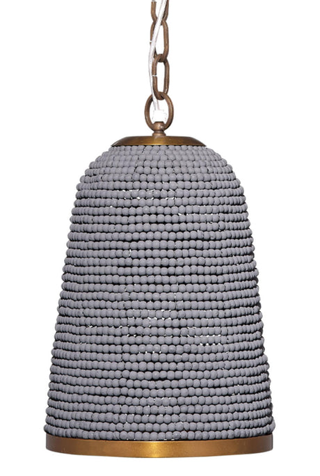 Jamie Young Creekside 1-Light Beaded Pendant, Slate Blue