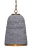 Jamie Young Creekside 1-Light Beaded Pendant, Slate Blue