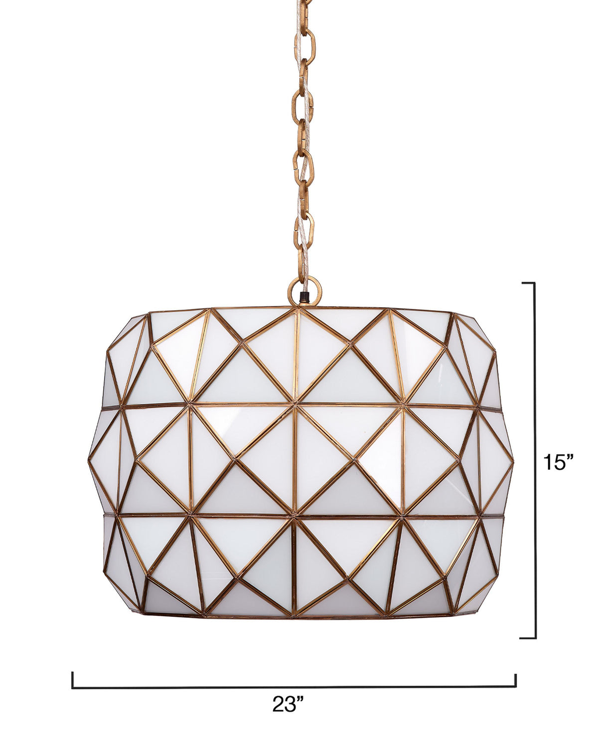 Jamie Young Hollywood 1-Light Glass and Metal Pendant