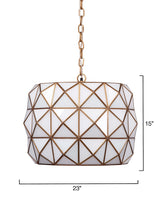Jamie Young Hollywood 1-Light Glass and Metal Pendant