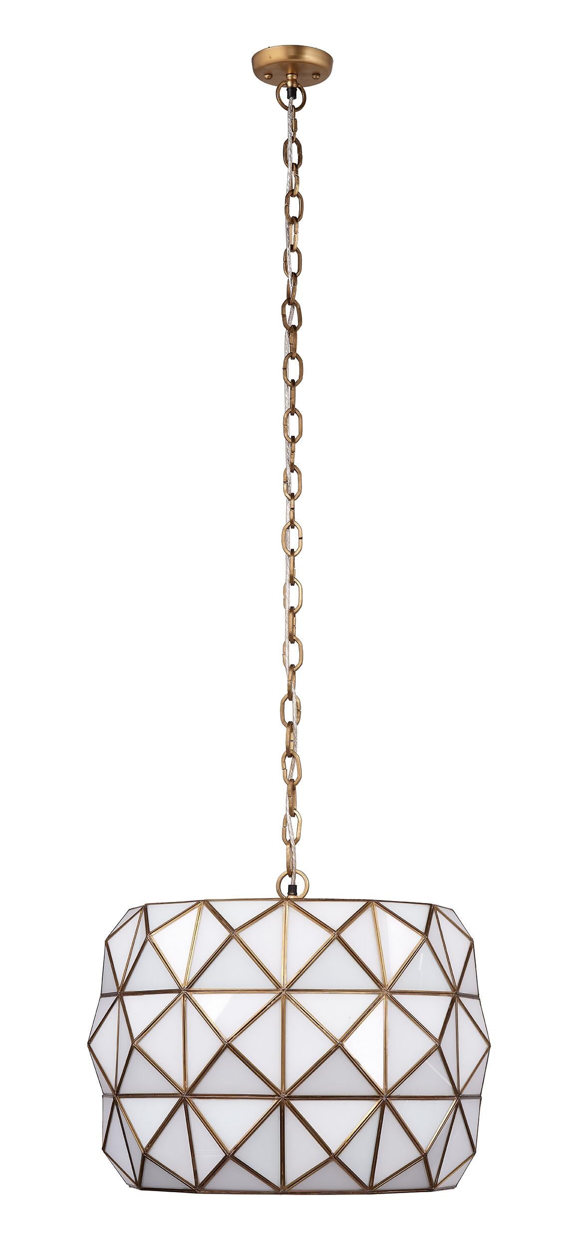 Jamie Young Hollywood 1-Light Glass and Metal Pendant