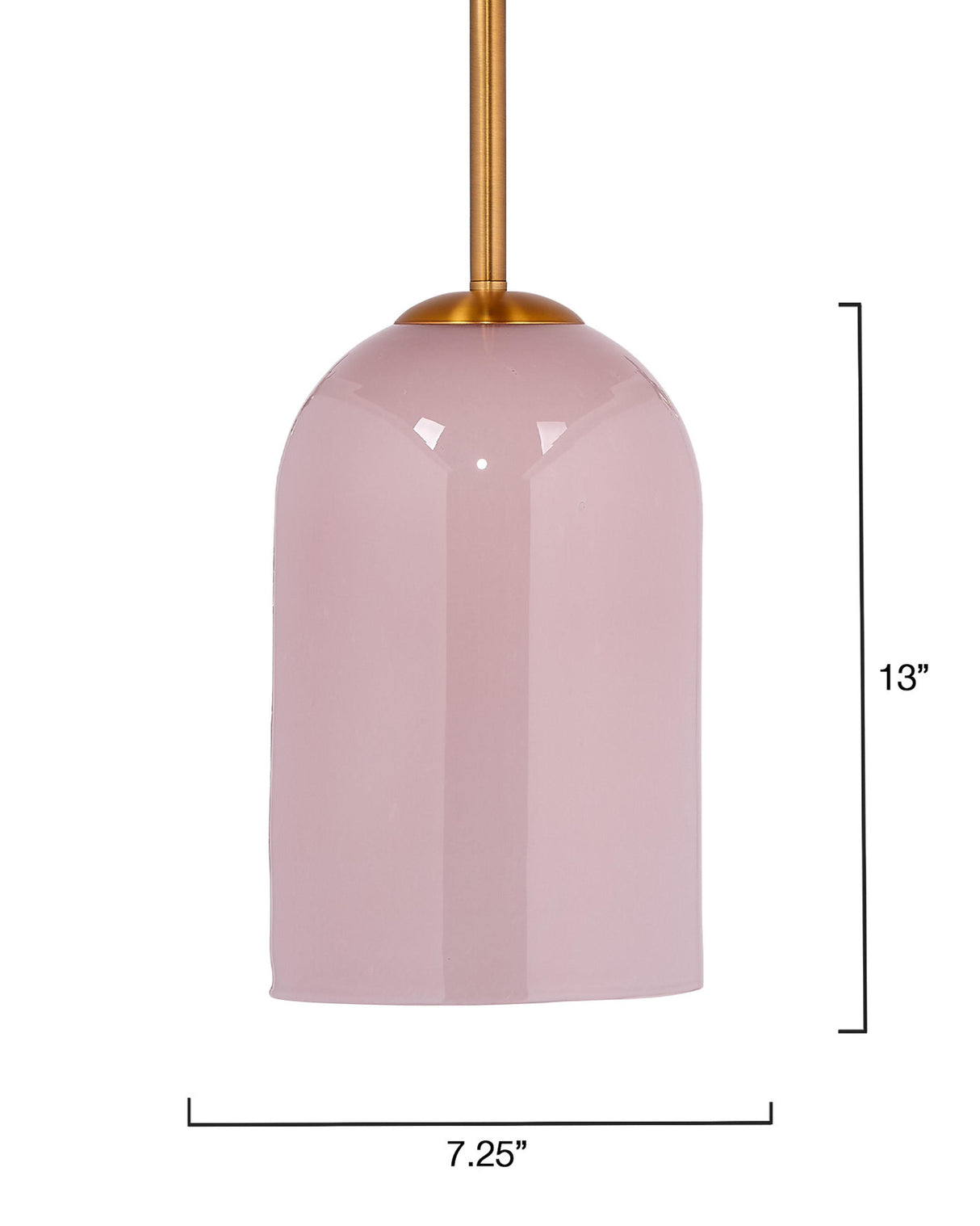 Jamie Young Holt 1-Light Glass Pendant, Pink
