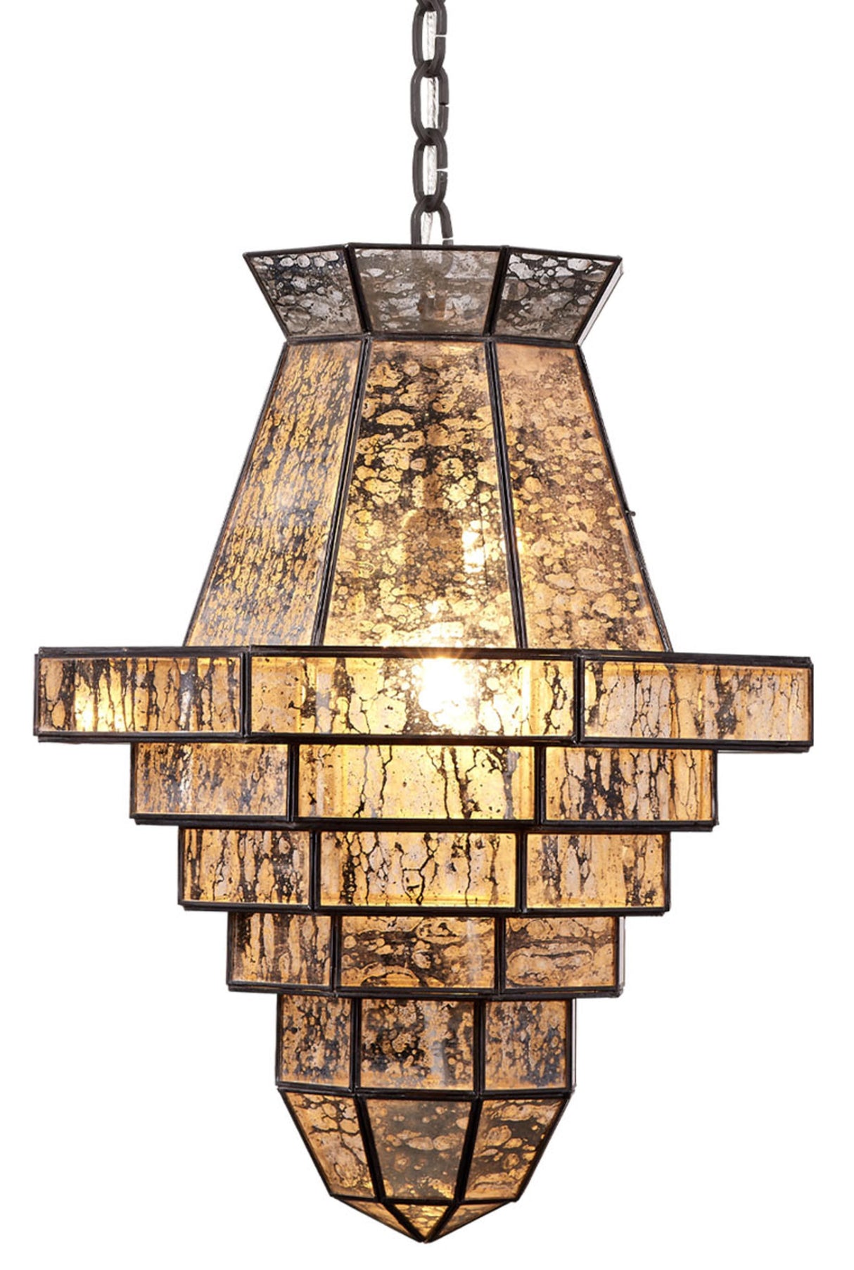 Jamie Young Imperial 1-Light Glass and Metal Pendant