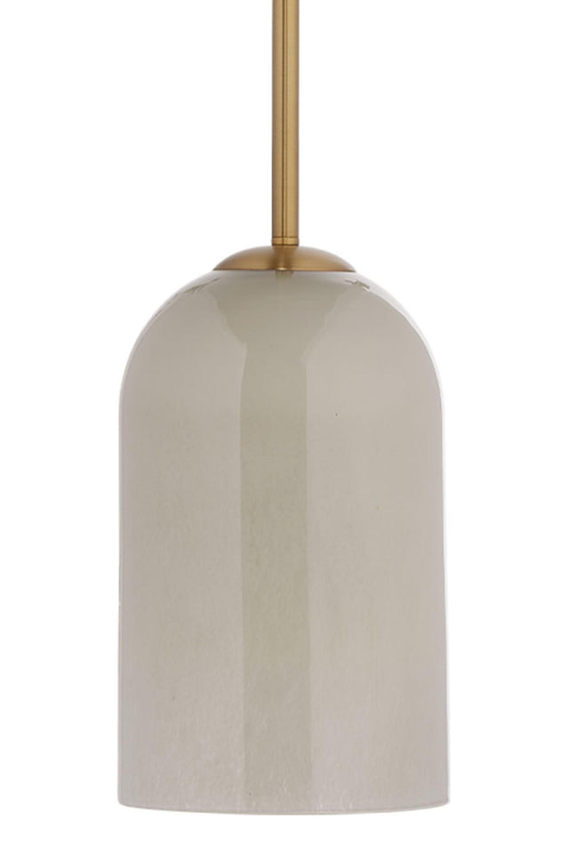 Jamie Young Holt 1-Light Glass Pendant, Taupe