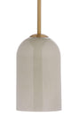 Jamie Young Holt 1-Light Glass Pendant, Taupe