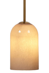 Jamie Young Holt 1-Light Glass Pendant, Taupe