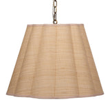 Jamie Young Scalloped 1-Light Pendant, Raffia