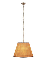 Jamie Young Scalloped 1-Light Pendant, Raffia