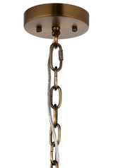 Jamie Young Scalloped 1-Light Pendant, Raffia