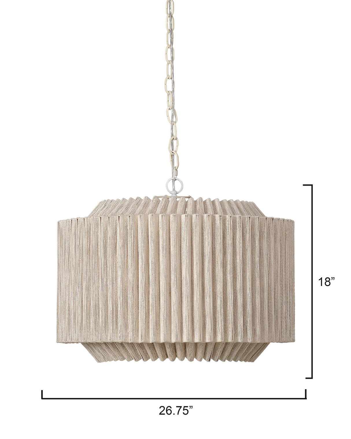 Jamie Young Theory Jute 4-Light Chandelier