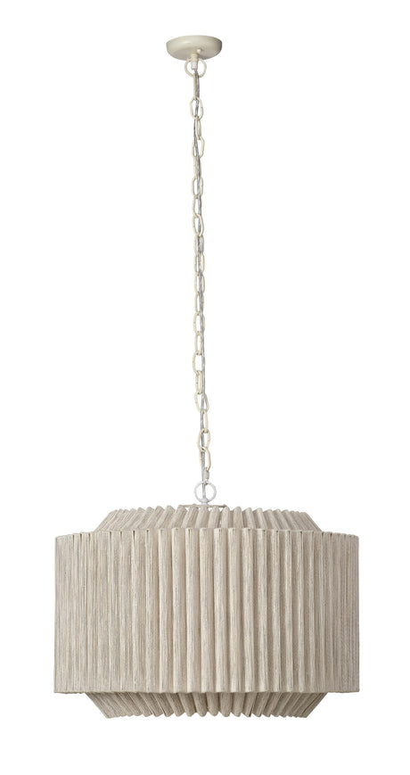 Jamie Young Theory Jute 4-Light Chandelier